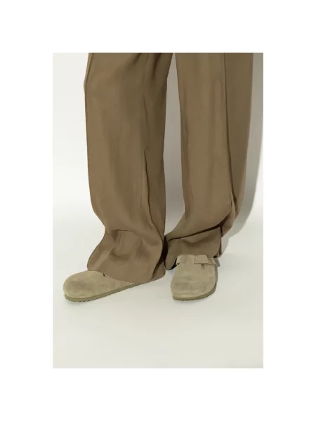 Birkenstock Klapki Boston Leve Zielony beżowe