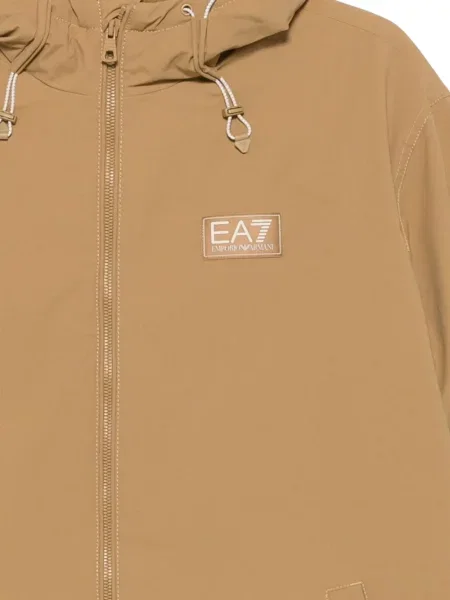 Geacă Ea7 Emporio Armani cu glugă cu autograf