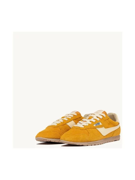 Sneakersy Autry pomarańczowe