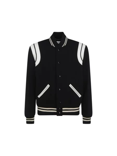 Kurtka Saint Laurent wełniana czarna