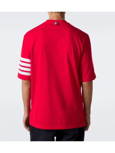Tricou Thom Browne din jerseu roșu