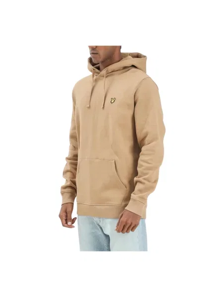 Bluza z kapturem Lyle & Scott z kapturem brązowa