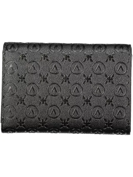 Lniany portfel Valentino Bags czarny