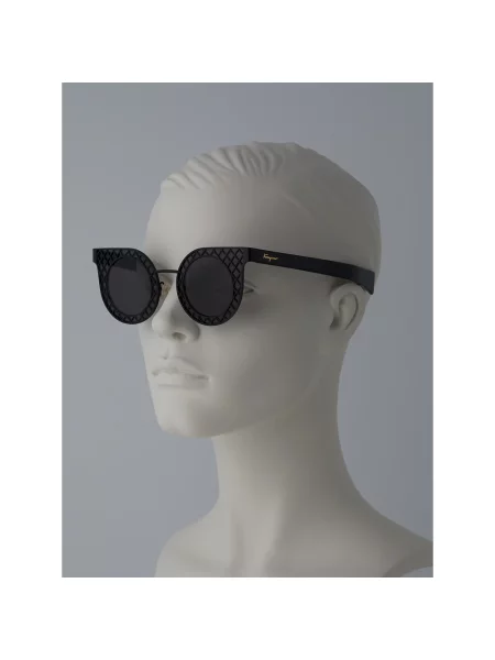 Okulary przeciwsłoneczne Ferragamo czarne