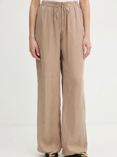 Guess pantaloni pentru femei cu lyocell DALIA bej