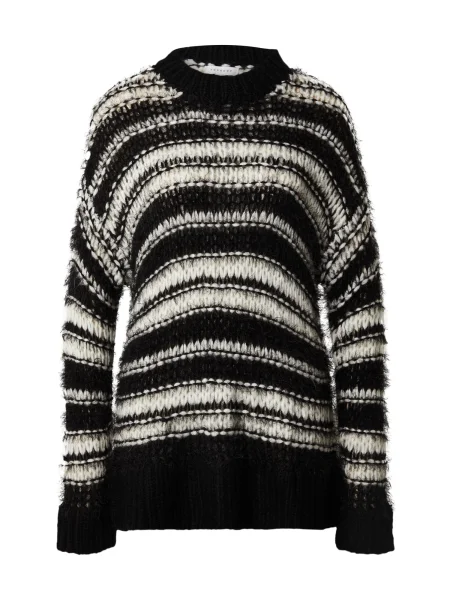 TOPSHOP Sveter čierna biela