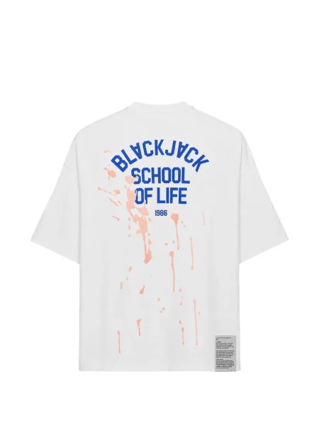 Tricou Blackjack cu imagine alb