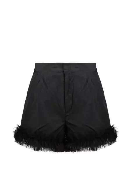 Szorty Red Valentino z falbankami tiulowe czarne