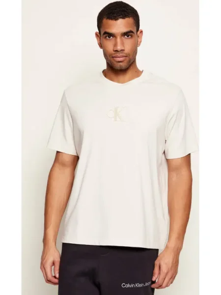 Calvin Klein Jeans Tricou EASY | Classic fit bej