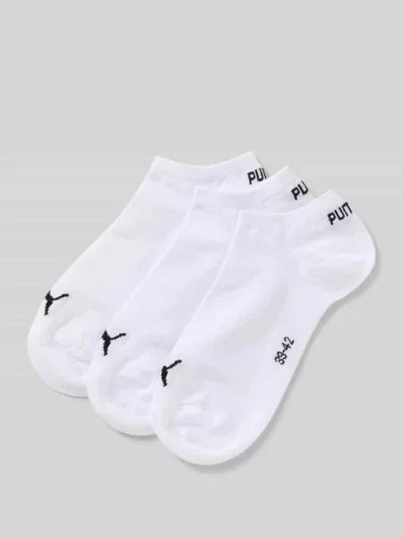 PUMA Skarpety do sneakersów unisex 3 pary Odzież biały