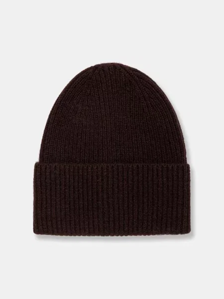 Medicine beanie kapa za žene od kašmira smeđa