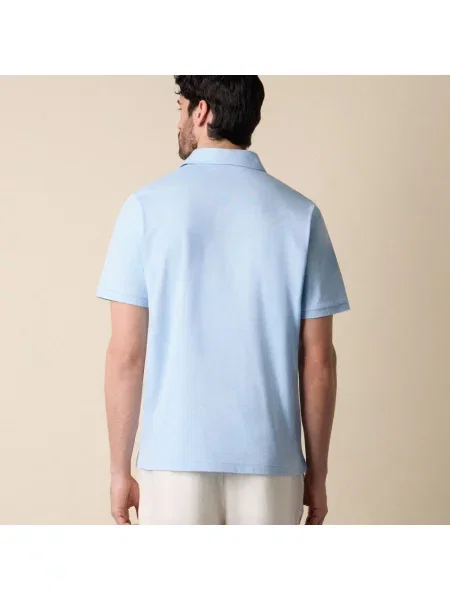 Koszulka polo Brooks Brothers z dżerseju niebieska