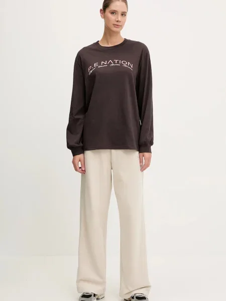 Однотонные спортивные штаны P.e Nation бежевые