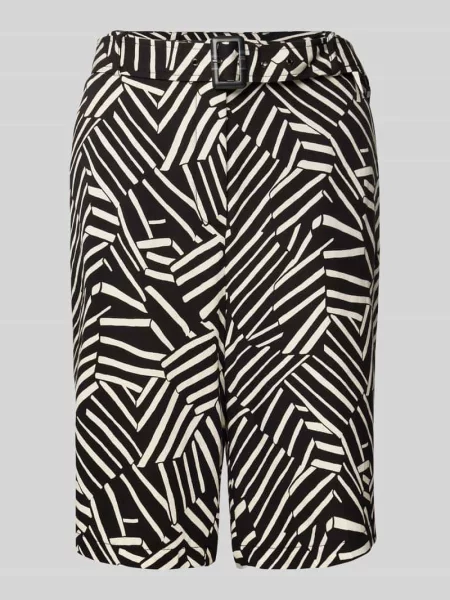 Bermudy o kroju regular fit z Christian Berg Woman czarne