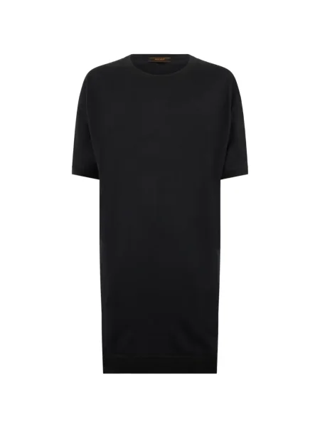 Krótka sukienka koszulowa Moorer garniturowa czarna