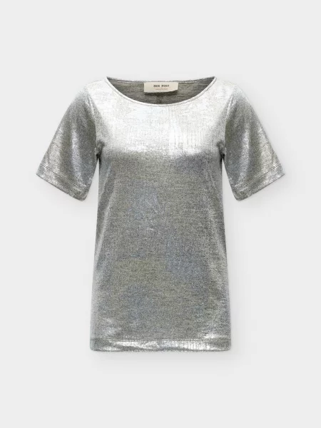 MOS MOSH Tricou MMNiva argintiu