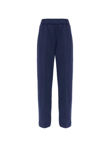 Pantaloni Moncler cu aplicații albastru