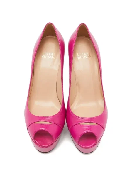 Pantofi cu toc Stuart Weitzman cu platformă roz