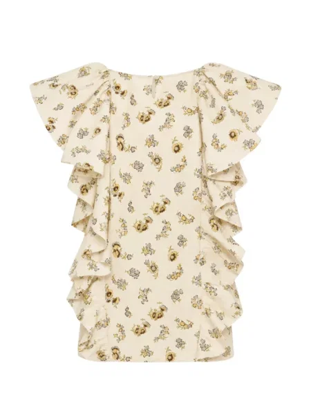 Rochie Alemais cu model floral cu imagine alb