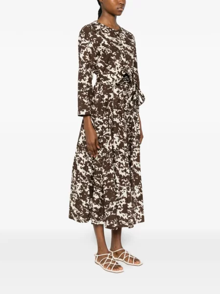 Rochie midi 's Max Mara cu imagine maro