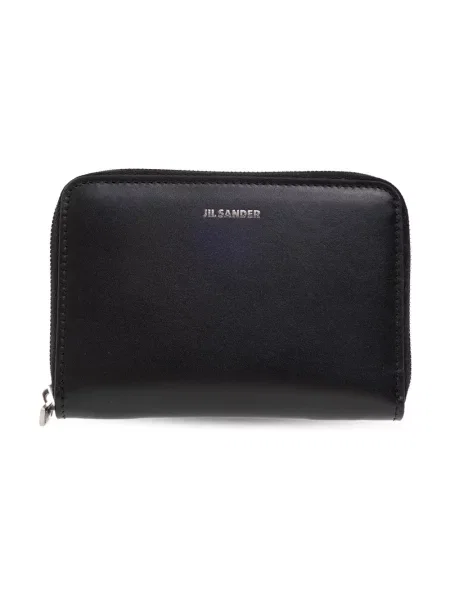 Portfel Jil Sander skórzany czarny