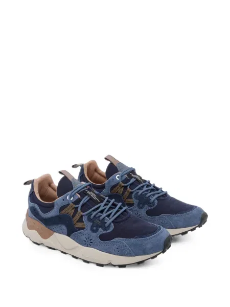 Szarvasbőr virágos sneaker Flower Mountain kék