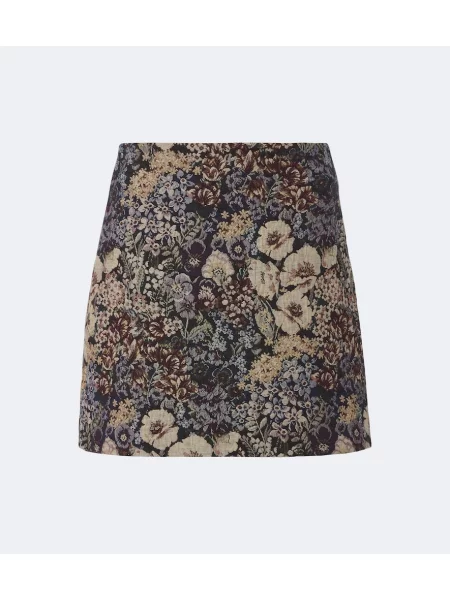 Fustă Veronica Beard cu model floral din jacard