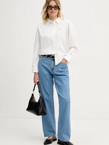 Calvin Klein Jeans straight kavbojke modra