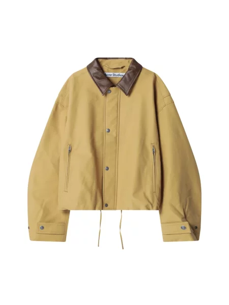 Kurtka bomber Acne Studios z twillu beżowy