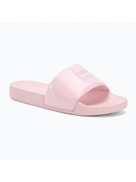 Tommy Hilfiger дамски джапанки Flag Pool Slide Patent misty pink розово