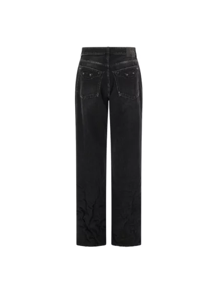 Jeansy straight leg Balenciaga czarne