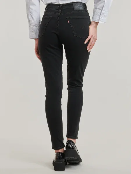 Blugi skinny Levi's® cu talie înaltă negru