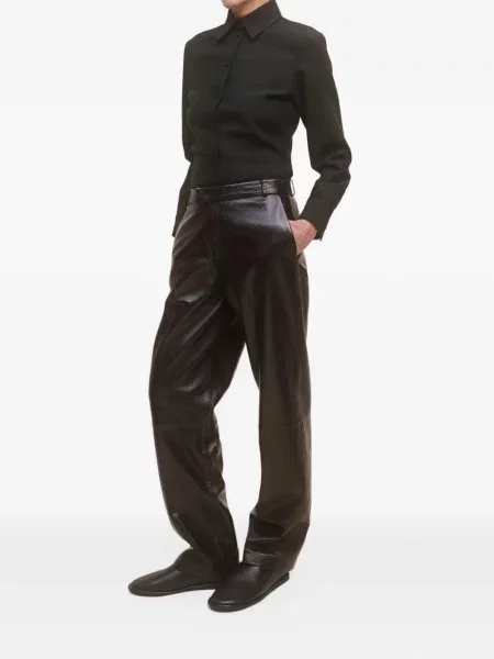 Pantaloni Arma din piele maro