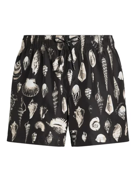 Slip de baie Dolce & Gabbana cu imagine negru