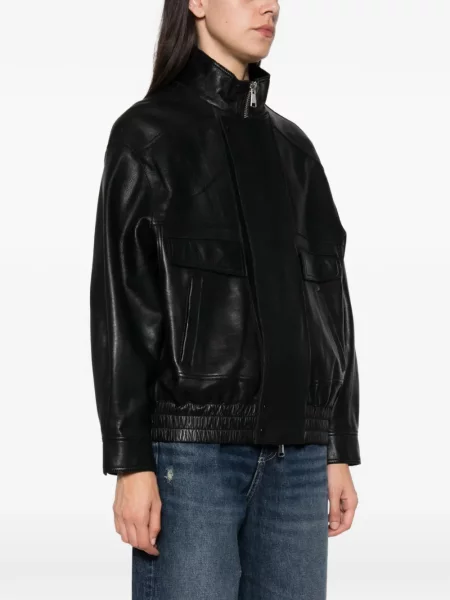 Geanta de piele The Jackie Leathers negru