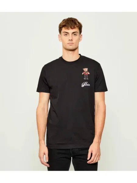 Philipp Plein Póló Hotel Teddy Bear fekete