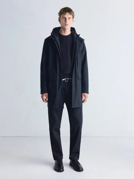 Parka z waterproof Thermolite® Mężczyzna XXL MANGO MAN ciemnoniebieski