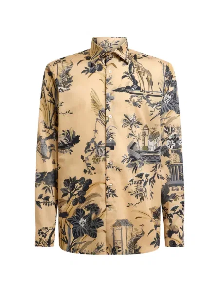 Cămașă Etro din satin cu model floral