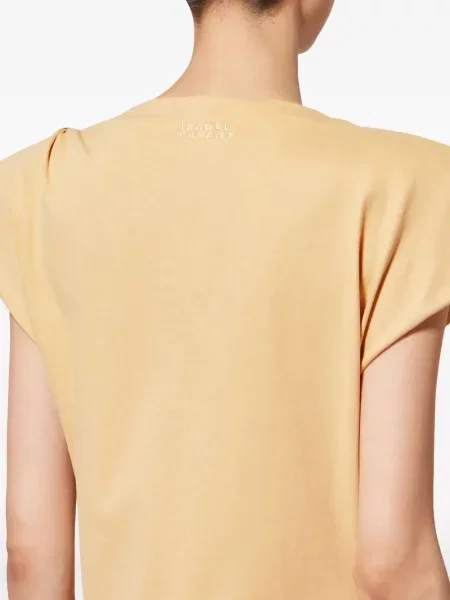 Rochie maxi Isabel Marant cu crăpătură de costum galben