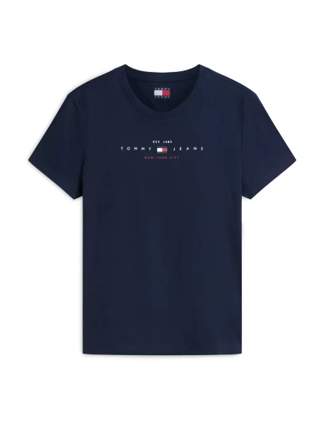 Tommy Jeans Tricou bleumarin / roșu cireș / alb albastru