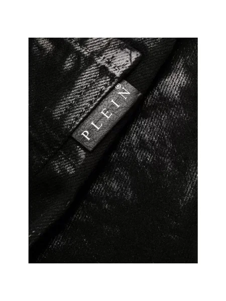 Jeansy straight leg Philipp Plein czarne