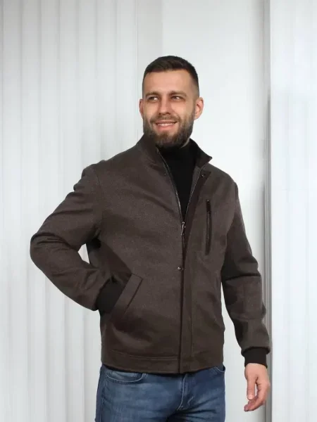 Демісезонна куртка UVENTUM кашемір коричневий