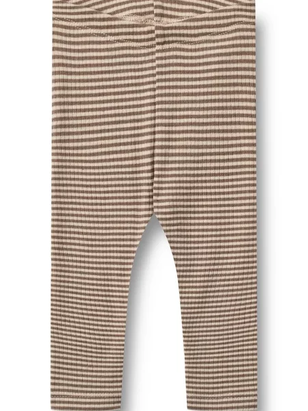 Wheat legíny z merino vlny hnědé