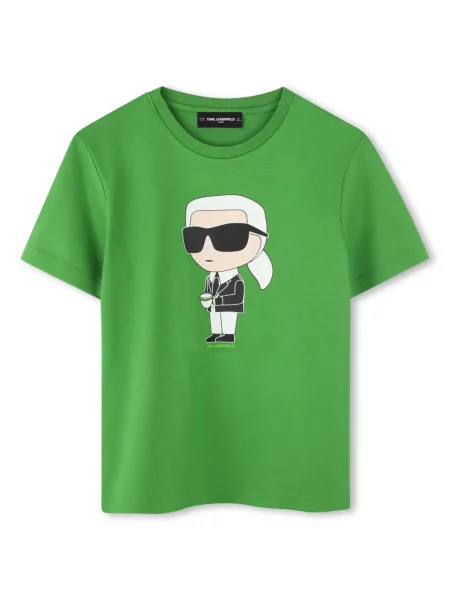 Koszulka dziecięca Karl Lagerfeld zielona