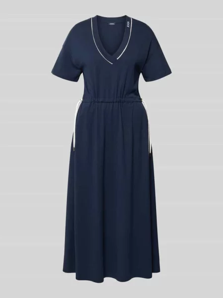 Sukienka midi z regulowaną talią model Tomika' Joop! granatowa