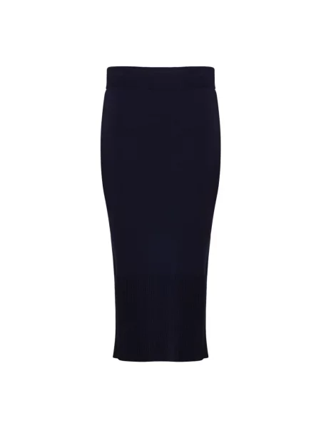 Spódnica midi Tooche do kolan niebieska