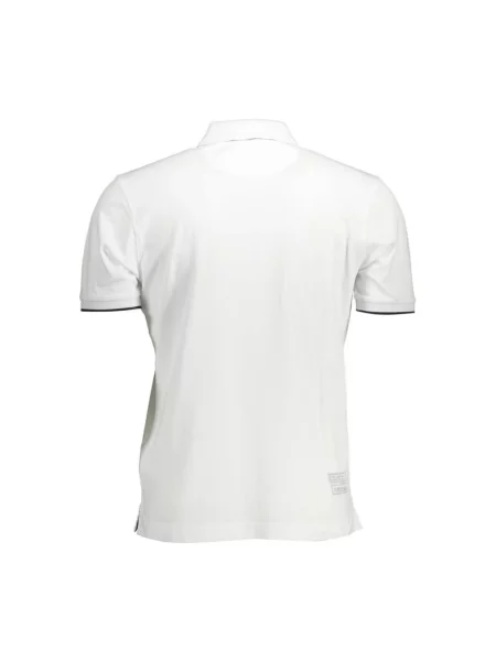 Polo La Martina z krótkim rękawem elegancke białe