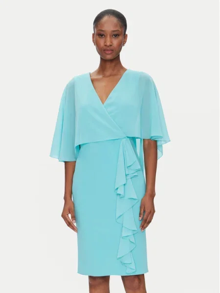 Rinascimento Rochie cocktail turcoaz