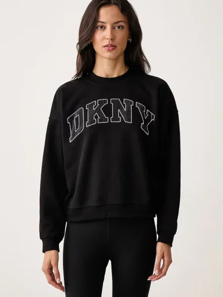 DKNY hanorac pentru femei cu negru