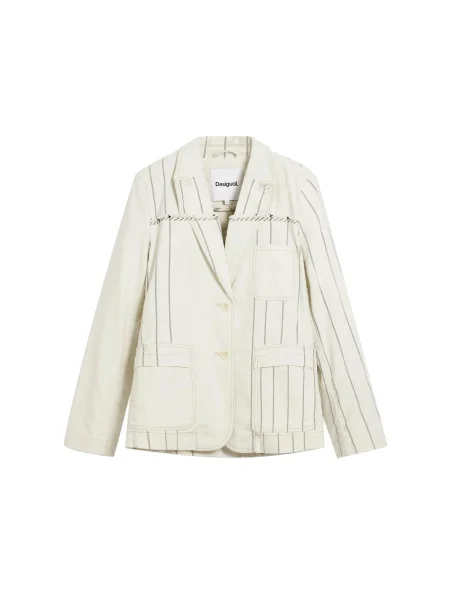 Desigual Sacou gri alb